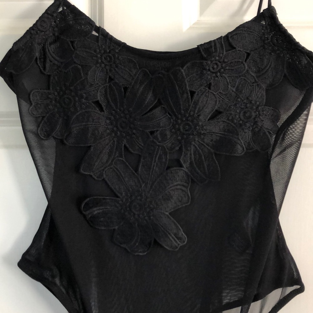 TOPSHOP NWT sheer bodysuit